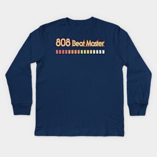 808 Beat Master Drum Machine Buttons Kids Long Sleeve T-Shirt